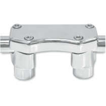 Risers de guidon Buffalo Dritto 1" - élévation 3,81cm 1-1/2" - Harley Davidson - chromé