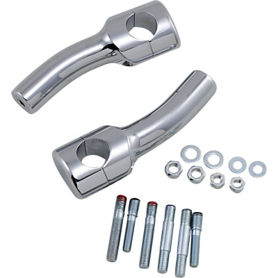 Risers Big Buffalo Pull back - Hauteur 5.5" - Harley Davidson avec Guidon de 1.5" - Chromé