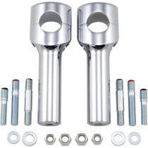 Risers Big Buffalo - Hauteur 6" - Harley Davidson avec Guidon de 1.5" - Chromé