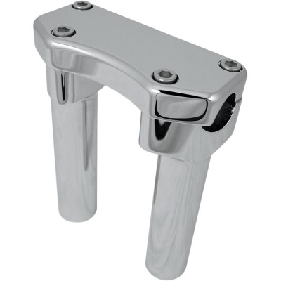 Risers de guidon Buffalo Dritto 1" avec pontet - élévation 15cm 6" - Harley Davidson - chromé