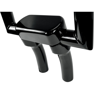 Risers de guidon Buffalo 1" de retour 25,4mm 1" avec pontet - élévation 14cm, 5-1/2" - Harley Davidson - noir