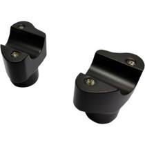 Risers de guidon 1" Buffalo Dritto - élévation 38,1mm, 1-1/2" - Harley Davidson - noir