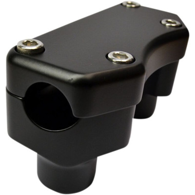 Risers de guidon 1" Buffalo Dritto - élévation 38,1mm, 1-1/2" - Harley Davidson - noir