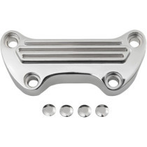 Pontet de guidon Finned - 25,4 mm, 1" - Harley Davidson Big Twin, Sportster à partir de 1973 - chromé