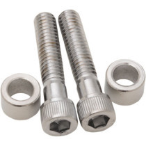 Kit de montage de pontet de guidon - Harley Davidson à partir de 1984 avec risers de 3-1/2" - inox