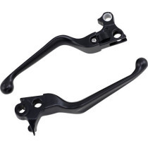Leviers d'embrayage et frein Wide Blade - Harley Davidson Dyna, Softail, Touring, Sportster - noir