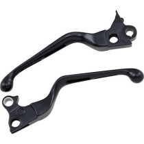 Paire de leviers Slotted Wide Blade - Harley Davidson Big Twin de 1996 à 2017 et Sportster de 1996 à 2003 - Noir