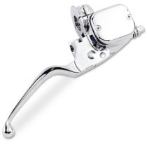 Maitre Cylindre de Frein avec levier - 9/16" - Harley Davidson Dyna, Softail, Sportster, Touring - Chromé