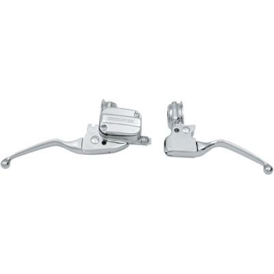Ensemble leviers d'embrayage et de frein - sans ABS double disque - Harley Davidson Touring de 1996 à 2007 - chromé