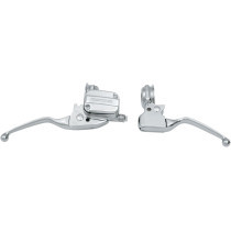Ensemble leviers d'embrayage et de frein - sans ABS double disque - Harley Davidson Touring de 1996 à 2007 - chromé