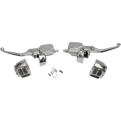 HANDLEBAR CONTROL KIT WITH HYDRAULIC CLUTCH CHROME