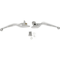 Leviers de frein et d'embrayage Wide Blade Slotted - Harley Davidson Touring de 2014 à 2016 - chromé