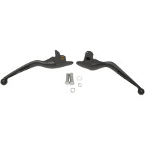 Leviers de frein et d'embrayage Wide Blade Slotted - Harley Davidson Touring de 2014 à 2016 - noir