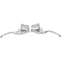Leviers embrayage et frein double disque  - 15 mm, 19/32" - Harley Davidson Touring à partir de 2017 - chromé