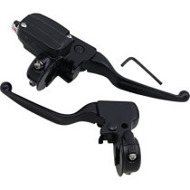 Kit de commandes de guidon double disque - Harley Davidson Touring de 1996 à 2007 - noir