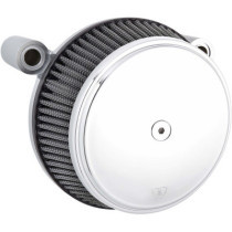 AIR FILTER KIT BIG SUCKER STAGE 1 SMOOTH WITH SYNTHETIC AIR FILTER CHROME