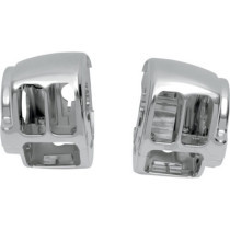 Caches commodos - Harley Davidson Dyna, Softail, Sportster à partir de 2011 - chromé
