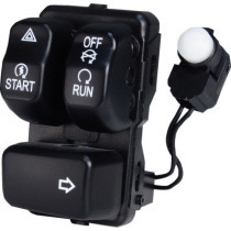 Commandes de guidon DROIT - Harley Davidson Dyna, Softail et Sportster à partir de 2011 - Noir