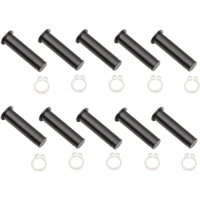 Kit axes de levier de frein et d'embrayage - Harley Davidson Sportster, Big Twin à partir de 2004 - noir - x10