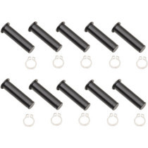 Kit axes de levier de frein et d'embrayage - Harley Davidson Sportster, Big Twin à partir de 2004 - noir - x10