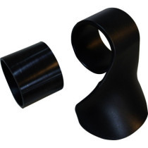 Repose-paume poignée d'accélérateur - guidon de 22 à 25,4mm, 7/8" - Harley Davidson - chromé