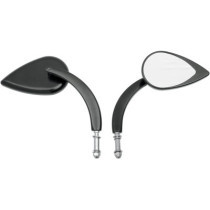 Rétroviseurs Teardrop - Tige 11cm - Harley Davidson - noir