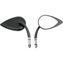 Rétroviseurs Teardrop - Tige 9cm - Harley Davidson - noir