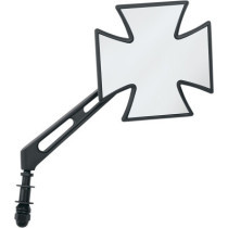 Rétroviseurs Maltese Cross - Tige Air Glide - Harley Davidson - noir
