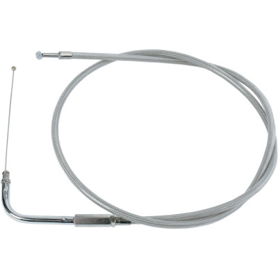 Câble d'accélérateur - L 104cm, 41" - Harley Davidson Road King de 2004 à 2007 - inox tressé