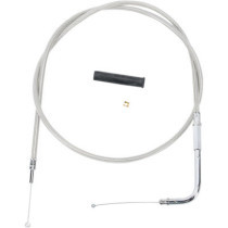 Câble d'accélérateur - L 123cm, 48-1/2" - Harley Davidson à partir de 1996 - inox tressé