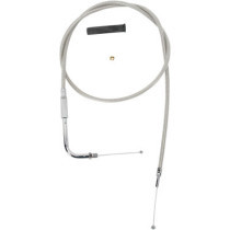 Câble d'accélérateur - L 106,5cm, 42" - Harley Davidson de 1988 à 1995 - inox tressé