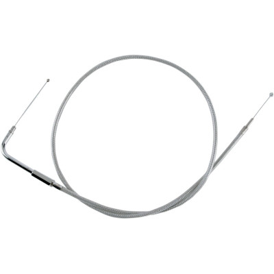 Câble d'accélérateur - L 108cm, 42-1/2" - Harley Davidson Road King de 1996 à 2001 - inox tressé