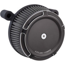 AIR FILTER KIT BIG SUCKER STAGE 1 WITH SYNTHETIC AIR FILTER BEVELED BLACK