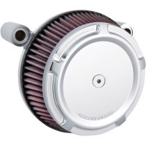 AIR FILTER KIT BIG SUCKER STAGE 1 WITH SYNTHETIC AIR FILTER BEVELED CHROME
