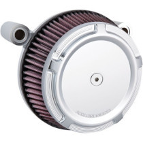 AIR FILTER KIT BIG SUCKER STAGE 1 WITH SYNTHETIC AIR FILTER BEVELED CHROME