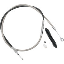 Câble d'embrayage haute efficacité - L 177,5cm, 69-13/16" - Harley Davidson FXR de 1987 à 2000 - inox tressé