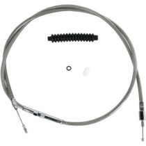 Câble d'embrayage haute efficacité - L 184,5 cm, 72-11/16" - Harley Davidson de 1986 à 2013 - inox tressé