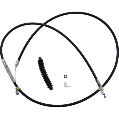 Câble d'embrayage haute efficacité - Taille origine +5,1cm, 2" - Harley Davidson Sportster de 2011 à 2017 - vinyle noir