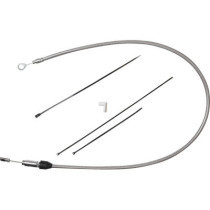 Câble d'embrayage supérieur- L 142 cm, 56" - Harley Davidson - inox tressé