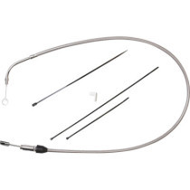 Câble d'embrayage supérieur- L 104 cm, 41" - Harley Davidson - inox tressé
