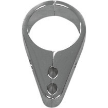Passe-câble double - Fourche 25,4 mm, 1" - accélérateur/retour - Harley Davidson - chromé