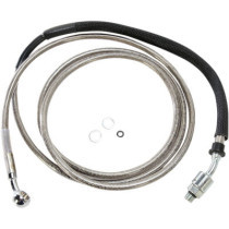 Durite d'embrayage hydraulique - L 203,5 cm, 80-1/8" - T 254 mm, 10" - Harley Davidson Touring, Softail de 2013 à 2016 - inox