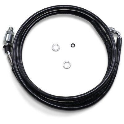 Durite d'embrayage hydraulique - L 198,5 cm, 78-1/8" - T 203 mm, 8" - Harley Davidson Road Glide Custom de 2015 à 2016 - noir