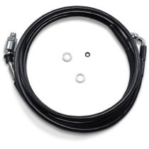 Durite d'embrayage hydraulique - L 198,5 cm, 78-1/8" - T 203 mm, 8" - Harley Davidson Road Glide Custom de 2015 à 2016 - noir