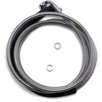 Durite d'embrayage hydraulique - L 188,3 cm, 74-1/8" - T 102 mm, 4" - Harley Davidson Road Glide Custom à partir de 2017 - inox