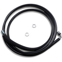 Durite d'embrayage hydraulique - L 188,3 cm, 74-1/8" - T 102 mm, 4" - Harley Davidson Road Glide Custom à partir de 2017 - noir
