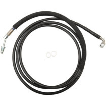 Durite d'embrayage hydraulique - L 193,5 cm, 76-1/8" - T 152 mm, 6" - Harley Davidson Road Glide Custom à partir de 2017 - noir