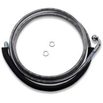 Durite d'embrayage hydraulique - L 198,5 cm, 78-1/8" - T 203 mm, 8" - Harley Davidson Road Glide Custom à partir de 2017 - inox