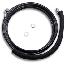 Durite d'embrayage hydraulique - L 188,3 cm, 74-1/8" - T 102 mm, 4" - Harley Davidson Road Glide à partir de 2017 - noir