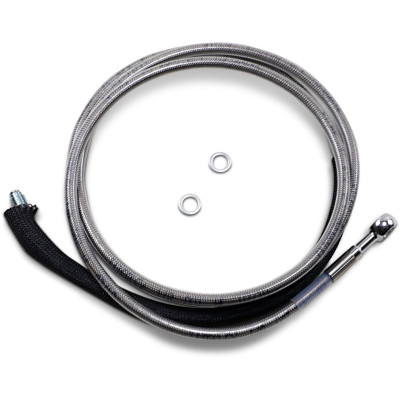 Durite d'embrayage hydraulique - L 183,5 cm, 72-1/4" - T 51 mm, 2" - Harley Davidson Touring à partir de 2017 - inox